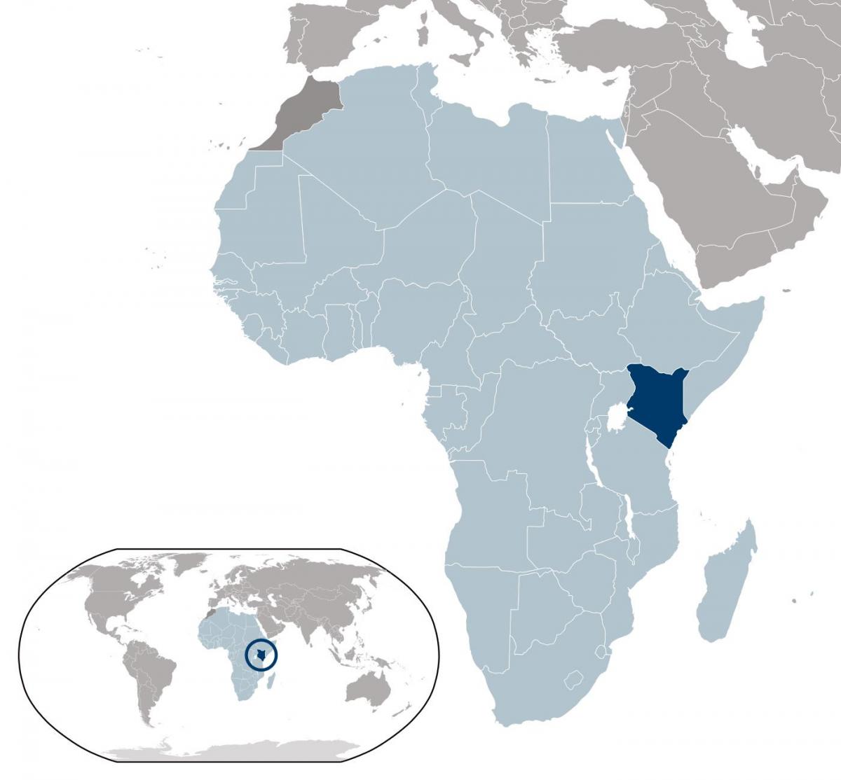 Kenya yer xəritəsi 