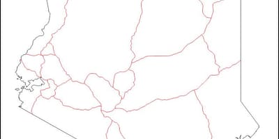 Boş Keniya xəritədə