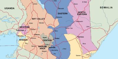 Kart siyasi xəritəsi, Keniya